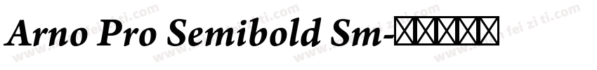 Arno Pro Semibold Sm字体转换